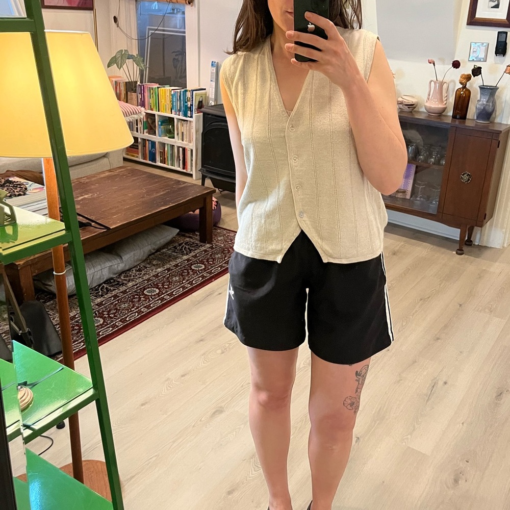 Vest cotton knit 90s vintage